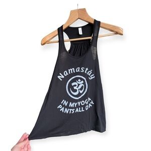 Namastay In My Yoga Pants All Day Women’s Tank Top, Small